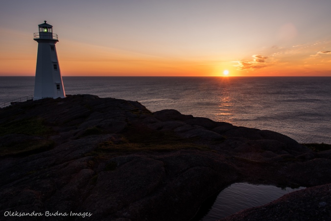 sunrise at Cape Spear in Newfoundland