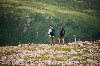 hiking Gros Morne Mountain trail in Newfoundland
