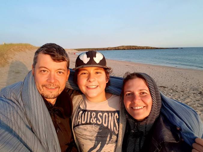 watching sunset in J.T.Cheeseman Park in Newfoundland