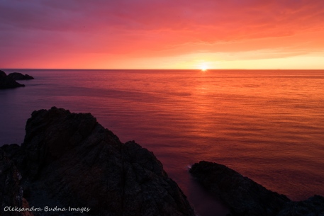 sunset from Long Point Lighthouse in Twillingate in Newfoundland