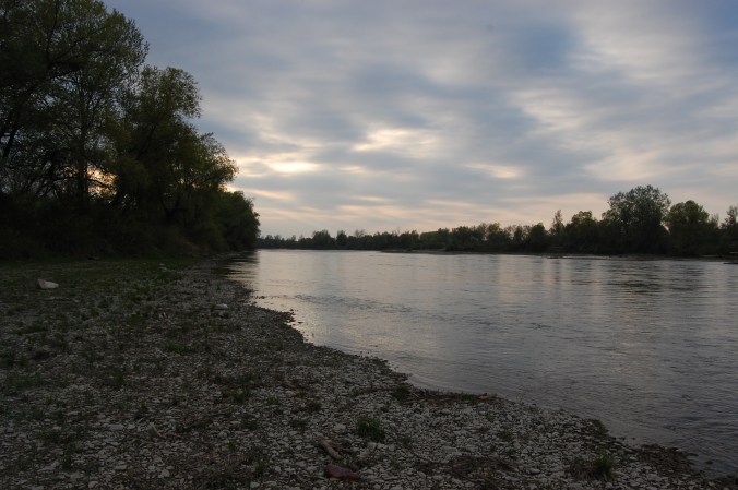 River Prut in Chernivtsi Ukraine