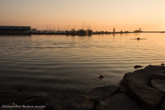 mouth of credit river in the morning