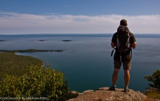 view of Lake Superior from Sleeping Giant