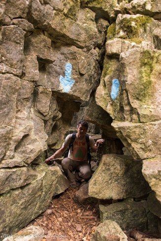 hiking Keyhole Trail at Nottawasaga Bluffs Conservation Area