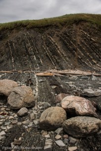 rock layers at Green Point in Gros Morne Park in Newfoundland