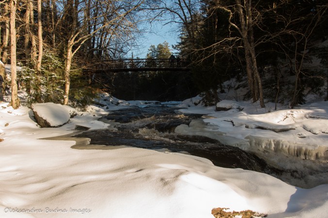Stubb's Falls at Arrowhead Provincial Park in the winter