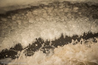 ice at Stubb's Falls at Arrowhead Provincial Park in the winter