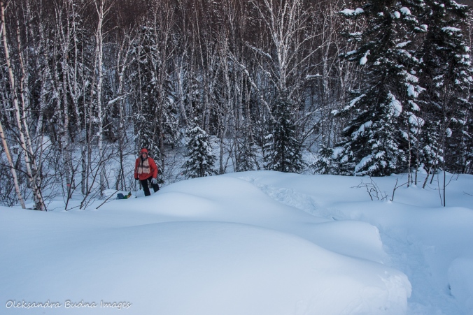 snowshoeing up to La Cigale rustic shelter in Parc National d'Aiguebelle
