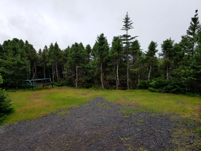 campsite at Pistol Bay provincial park in Newfoundland