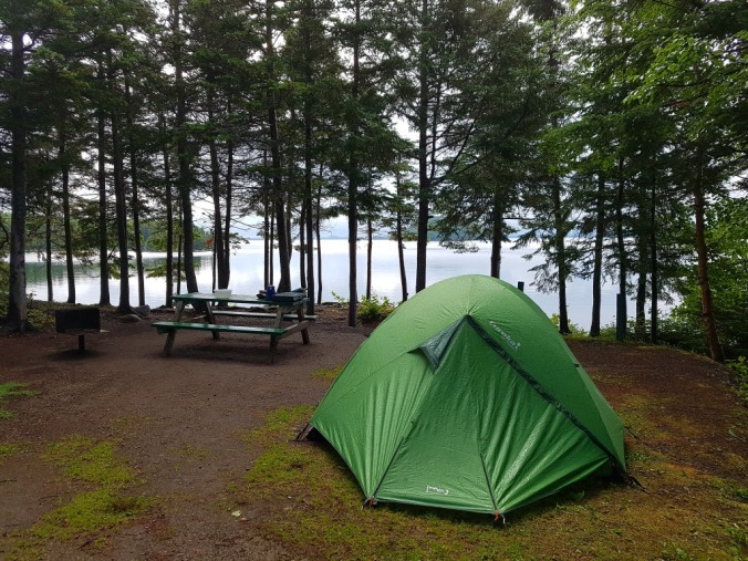campsite at Dildo Run provincial park in Newfoundland