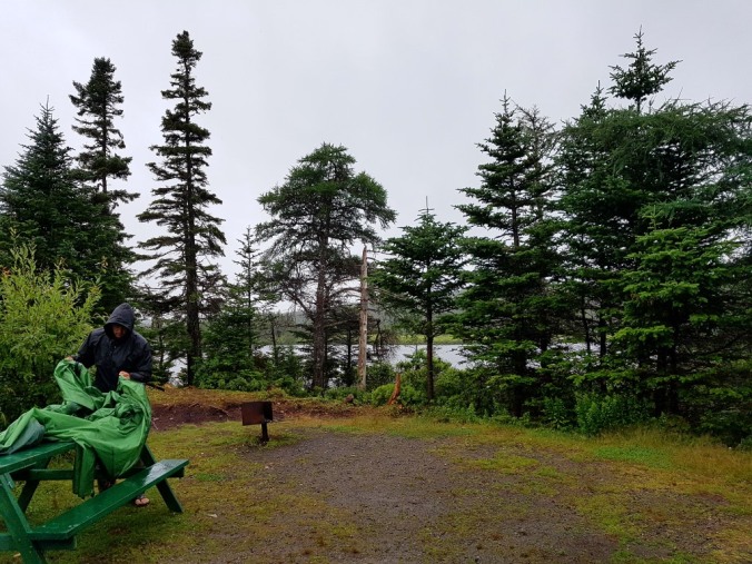 campsite in Butter Pot provincial park in Newfoundland