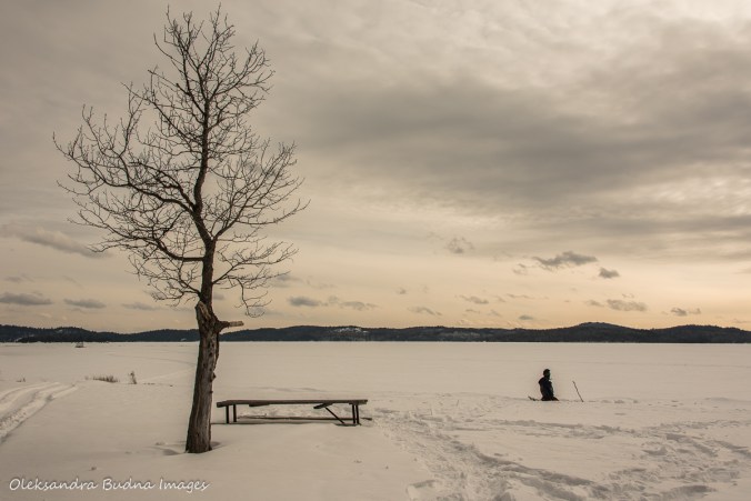 Windy Lake in the winter