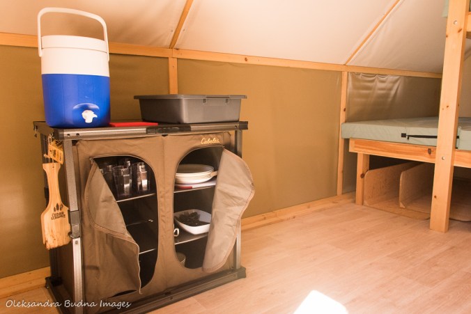 inside oTENTik 22 at Point Pelee