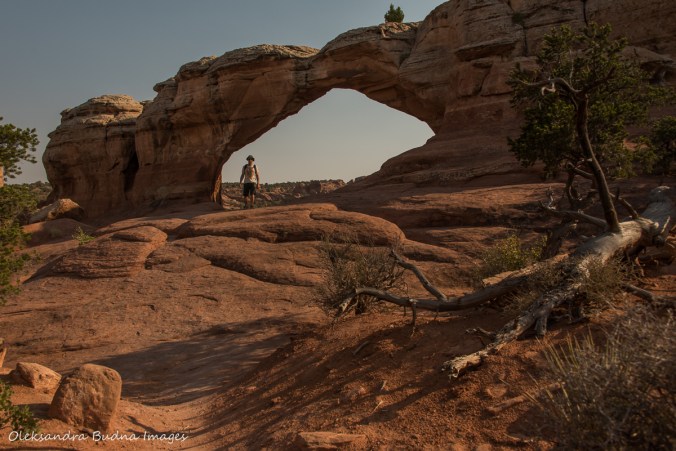 Broken arch in Arches National Park