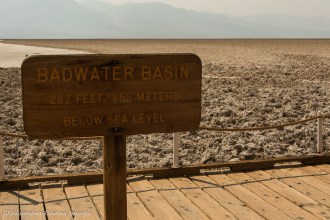 below sea level sign in Death Valley