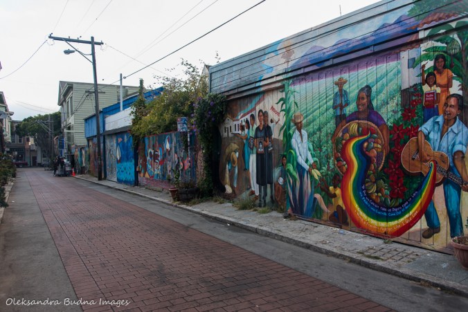 murals in Mission District in San Francisco