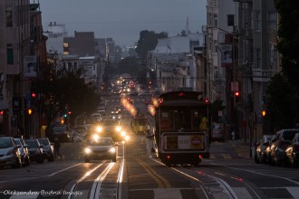 street in San Francisco at night