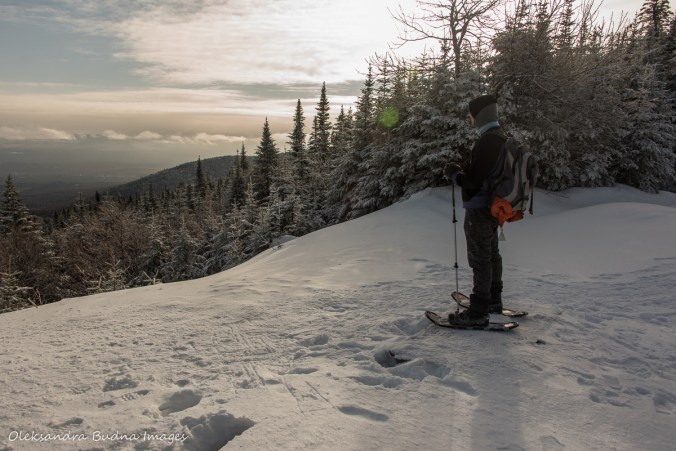 enjoying the view from Col-des-Trois-Sommets
