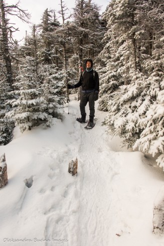 snowshoeing in Parc national du Mont-Mégantic in Quebec