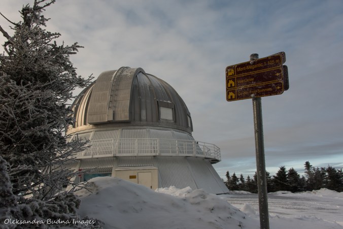 Mont-Mégantic Observatory at Parc naitonal du Mont-Mégantic in Quebec