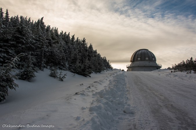 Mont-Mégantic Observatory at Parc naitonal du Mont-Mégantic in Quebec
