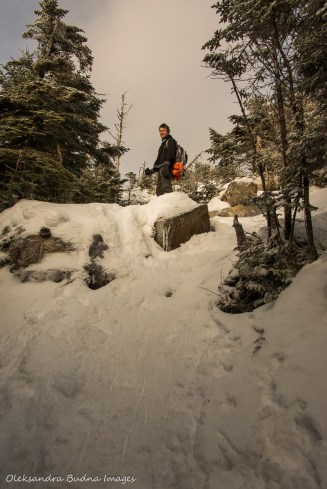 snowshoeing in Parc national du Mont-Mégantic in Quebec