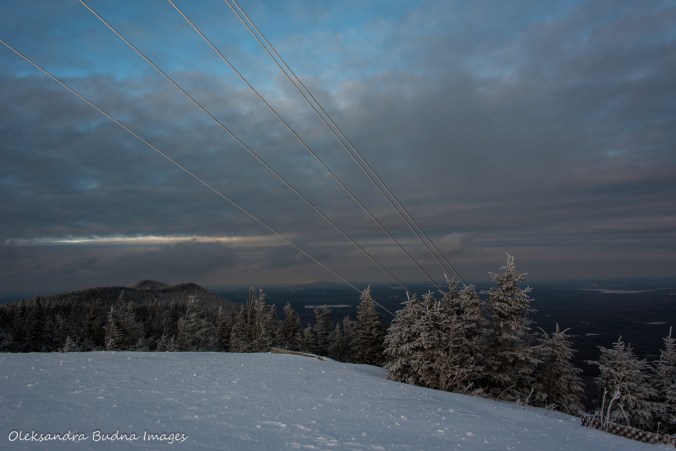 view from Mont Saint Joseph at Parc national du Mont-Mégantic