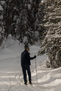 skiing at Windy Lake
