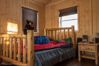 inside a cabin at Windy Lake 