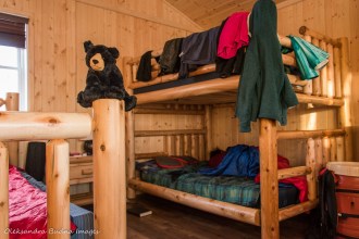 inside a cabin at Windy Lake