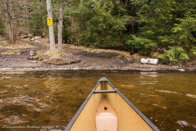 approaching portage between Spider Lake and Three Legged Lake