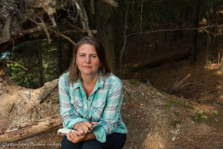 writing at view from site 52 on Three Narrows Lake in Killarney