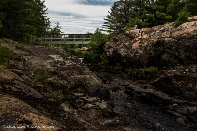 La Cloche Trail crossing Kirk Creek in Killarney