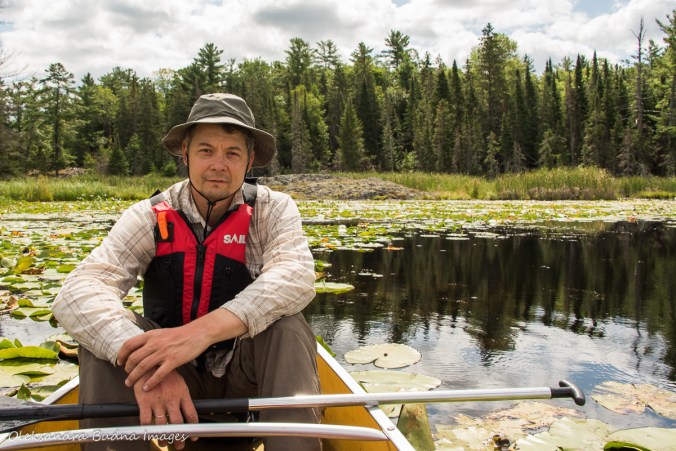 paddling from North Channel to Low Lake in Killarney