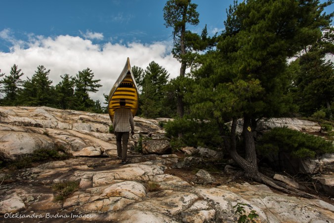 portage from Low Lake to Helen Lake