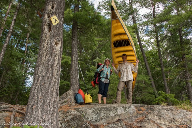 portage from Helen to Nellie Lake