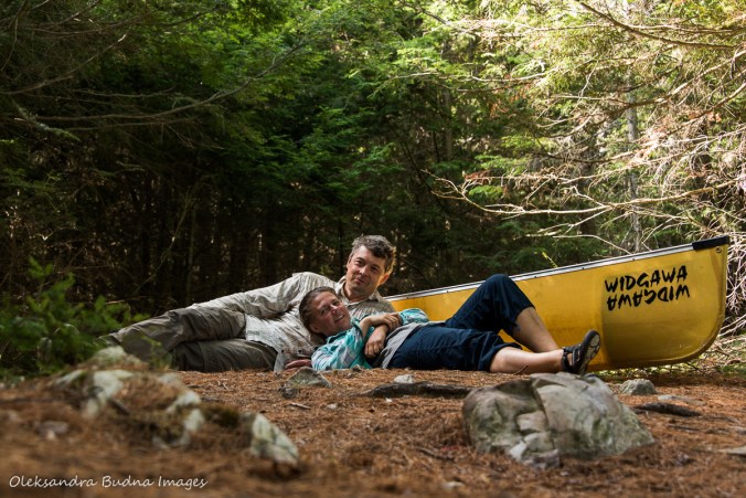at the end of portage from Helen into Nellie Lake