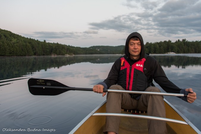 morning paddle on Nellie Lake in Killarney