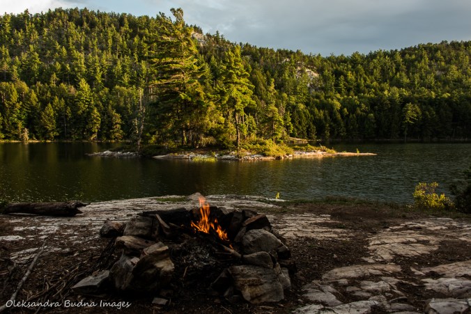 view from site 179 on Grace Lake in Killarney