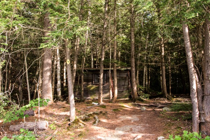 cabin at the beginning of portag efrom Fish to Great Mountain Lake