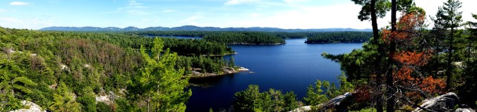 view of Three Narrows Lake in Killarney