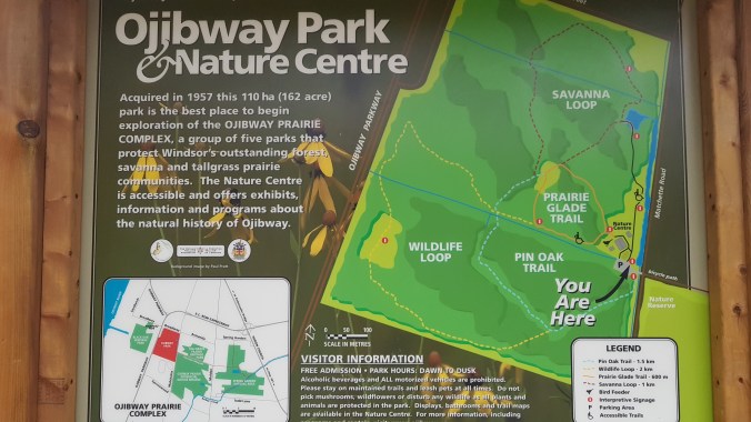 Ojibway Park Nature Centre map