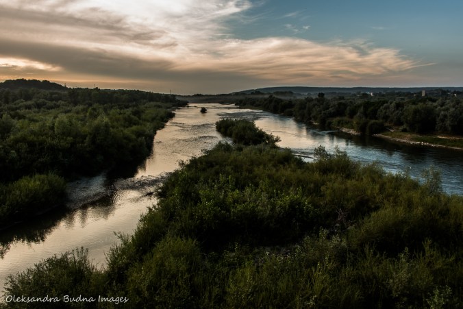 River Prut in Chernivtsi in Ukraine