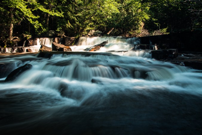 waterfall between North Tea and Manitou Lakes in Algonquin