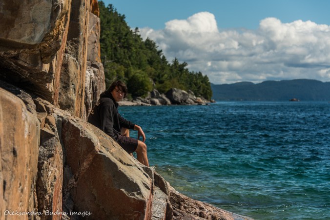 Agawa Rock on Lake Superior