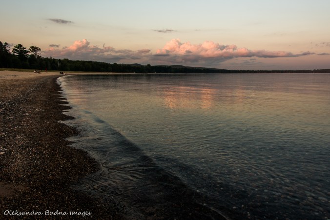 sunset on Pancake Bay Lake Superior