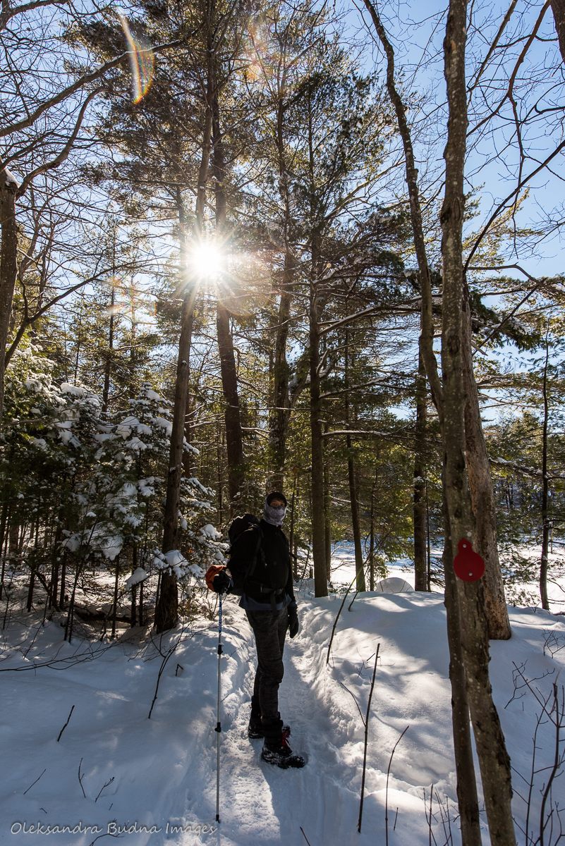 hiking at McCrae Lake