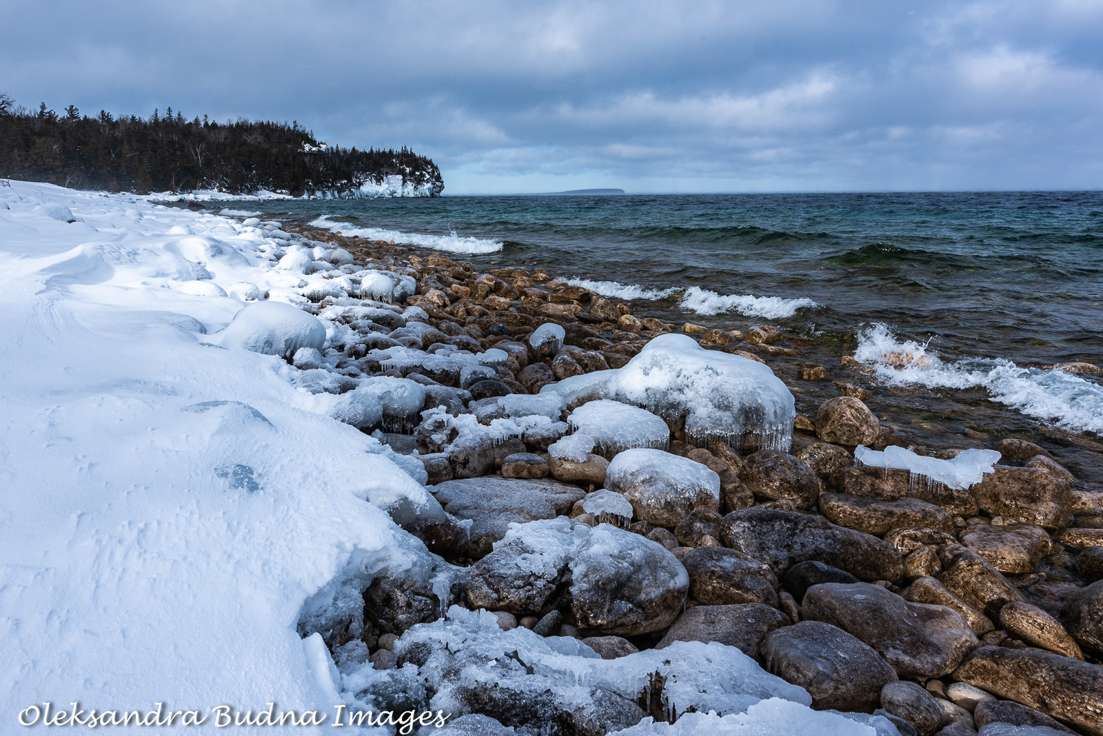 Bruce Peninsula National Park in the winter