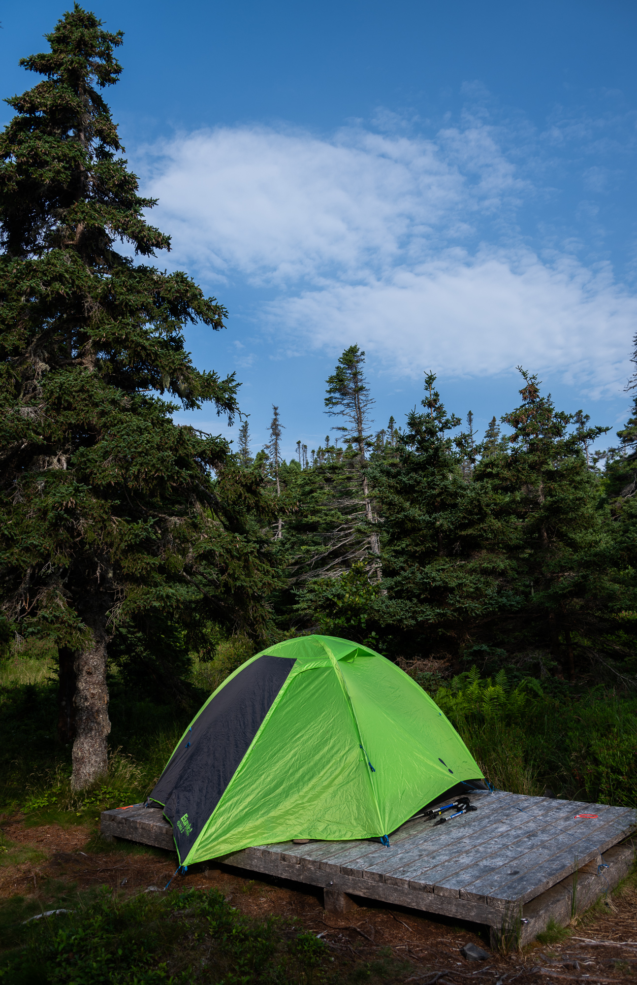 camping along East Coast Trail in Newfoundland